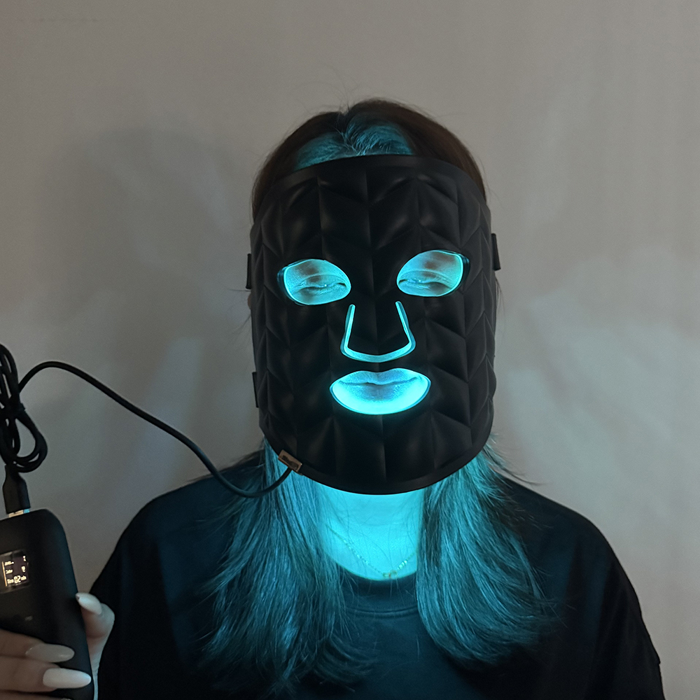 MASK-07 4 LED Light Mask Anti Aging Mask LED Light Therapy Mask Silicone Facial LED Mask LED Mask Light Therapytreatment Mask 5