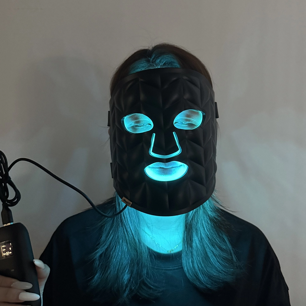 Mask-07 Face Neck Siliconen LED-masker Masker Roodlicht Therapie Gezicht Anti-rimpel Brighten LED-fototherapiemasker schoonheidsapparaat 1