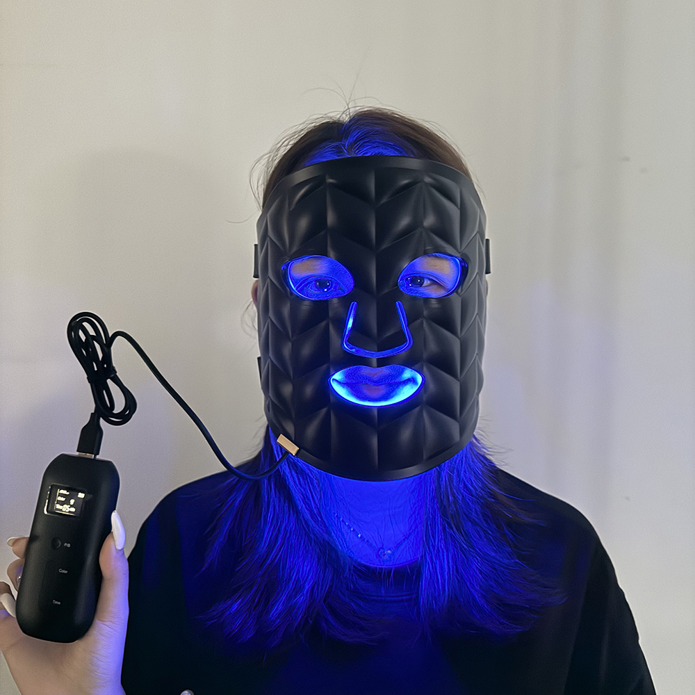MASK-07 4 LED Light Mask Anti Aging Mask LED Light Therapy Mask Silicone Facial LED Mask LED Mask Light Therapytreatment Mask 4