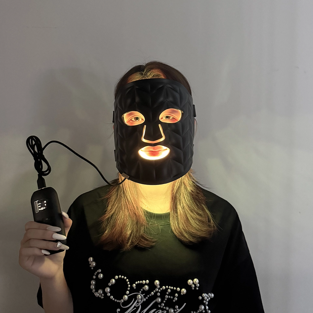 Masque-07 masque LED léger masque en silicone douce thérapie en lumière rouge pour rides protection oculaire coussin sportif massage produit accessoire 1