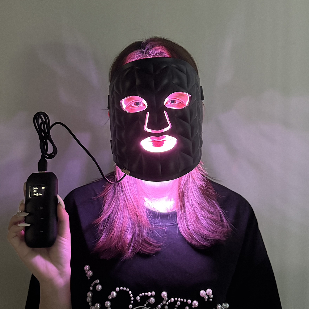 MASK-07 4 LED Light Mask Anti Aging Mask LED Light Therapy Mask Silicone Facial LED Mask LED Mask Light Therapytreatment Mask 2