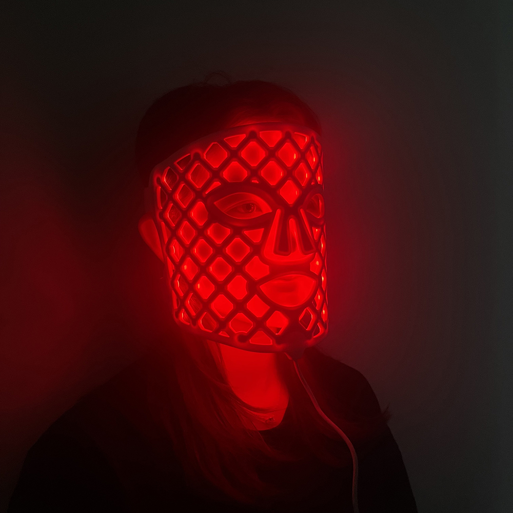 MASK-08 New Trending Acne Treatment Removal Face Maskss Beauty Skin Care Red Light Therapy Panel Safe Silicone Red Led Face Mask 3