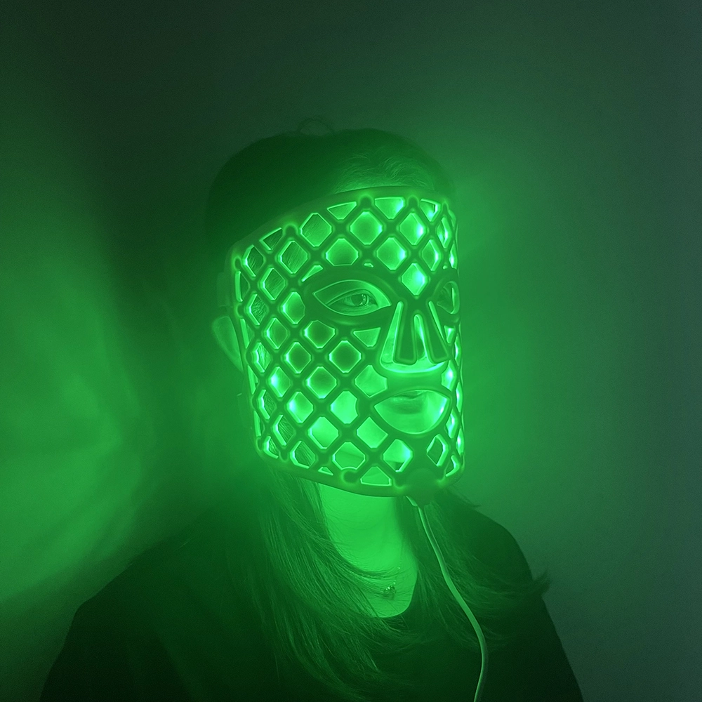 Mask-08 Rotlichttherapie LED-Gesichtsmaske Dropshipping PDT Haut Verjüngung Anti-Aging-Faltenentfernung zur Glättung der roten Schwellung 1