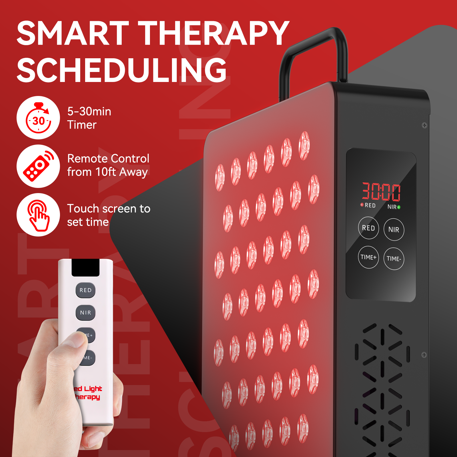 iLUXRED X300-2 Red Light Therapy Panel Red Light Panel 300W Near Infrared and Red Light Therapy Panel 5
