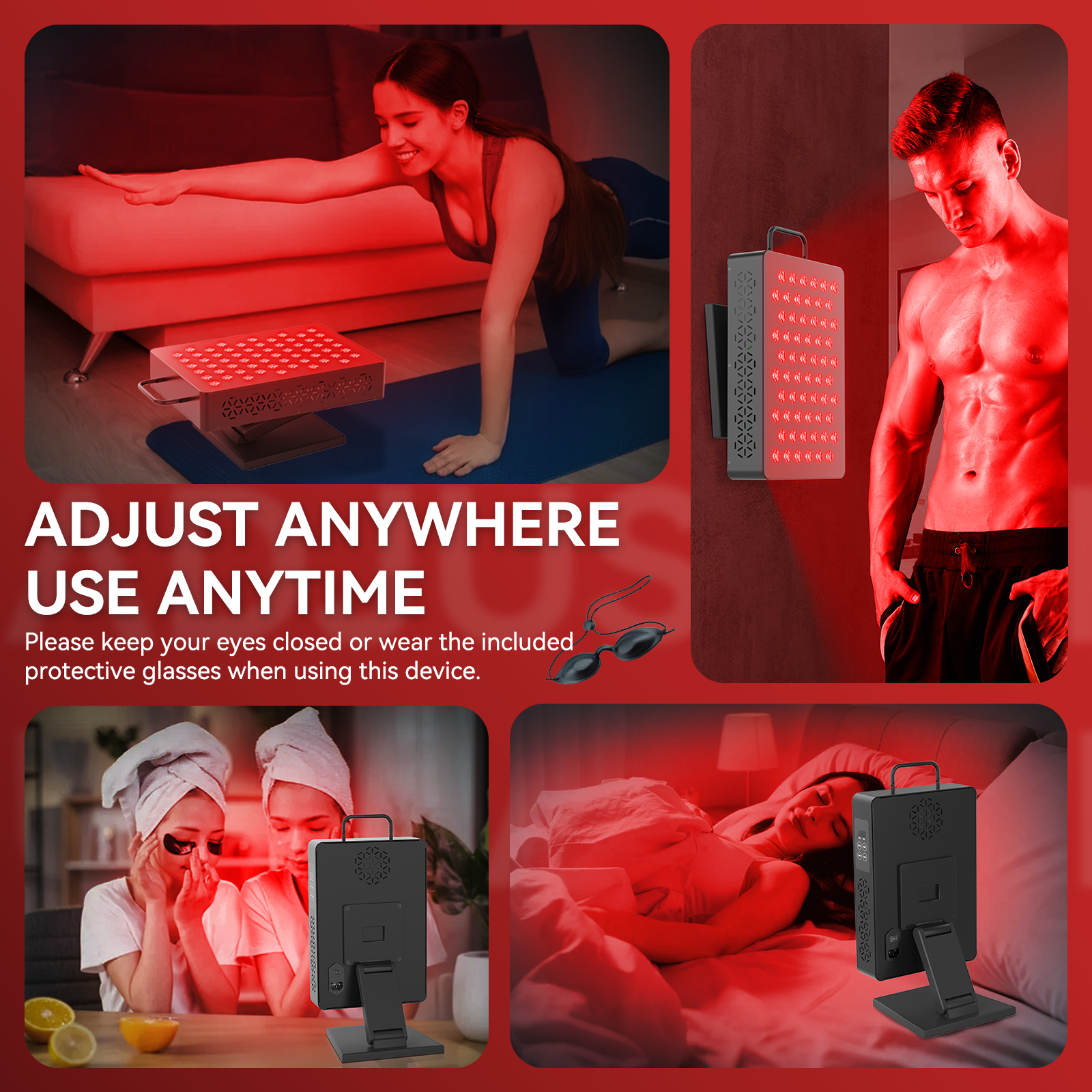 iLUXRED X300-2 Red Light Therapy Panel Red Light Panel 300W Near Infrared and Red Light Therapy Panel 8