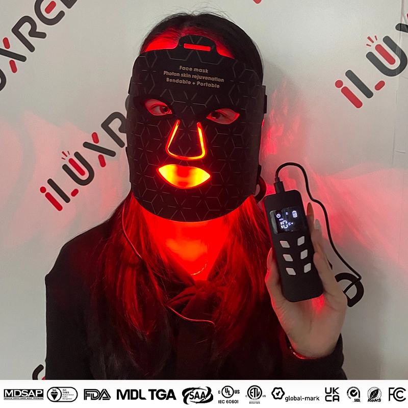 Masque-01 Guangdong Fabricants Redlight LED Anti-Aging Mask LED Light Therapy Mask Silicone Facial LED Masque 1