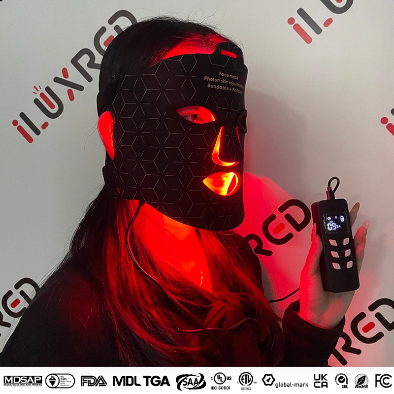 Mask-01 Professionelle LED-Leuchttherapie Maske Gesicht Photon Verjüngung Instrument Kieselgel Rot Lichtbehandlung Diode 1
