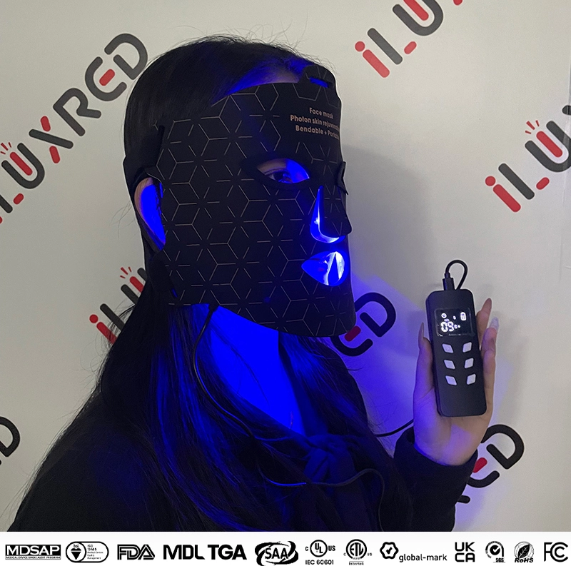 Mask-01 850nm Siliconen LED Licht Therapie PDT Handmasker Home Gebruik Siliconen Volledig gezichtsmasker voor huidverjonging 1