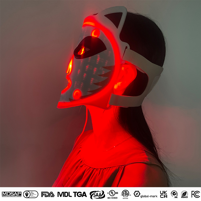MASK-02 New Trending Acne Treatment Removal Face Maskss Beauty Skin Care Red Light Therapy Panel Safe Silicone Red Led Face Mask 1