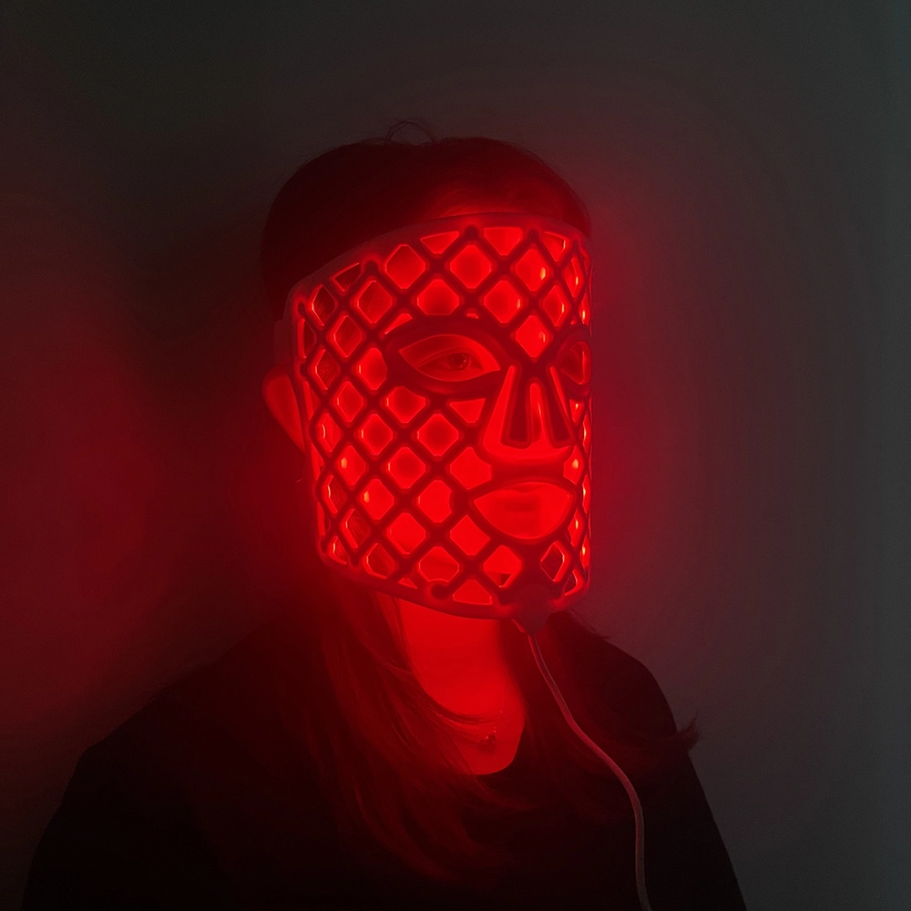 Mask-08 Neue Haut Akne Entfernung Schönheit LED Phototherapie Maske Rot LED-Therapie Licht Silizium Gesicht Moschus für Ganzkörpergesicht Augen 4 Farben 1