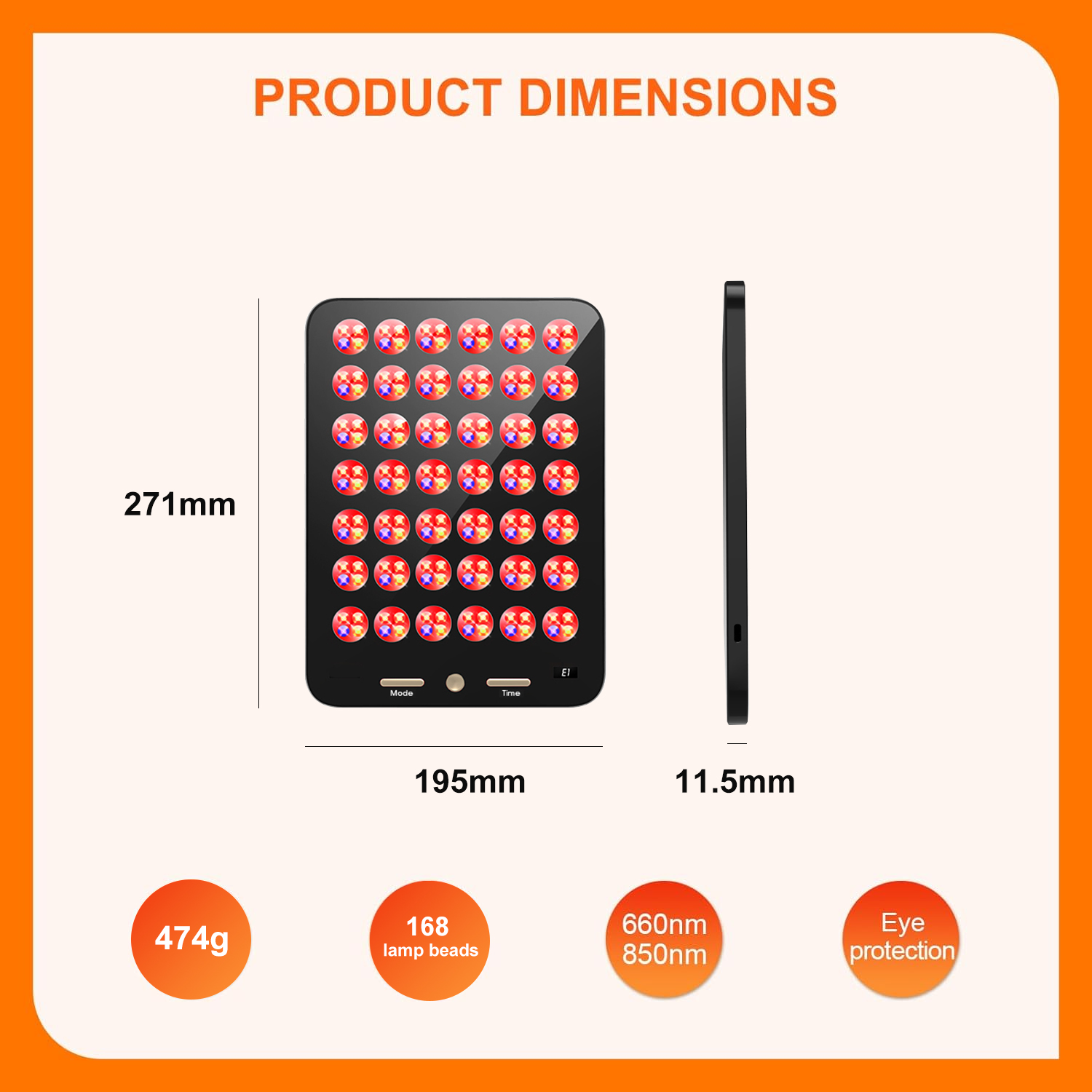 M168 High Irradiance Device Photobiomodulation Healing Red Light Therapy Face 3