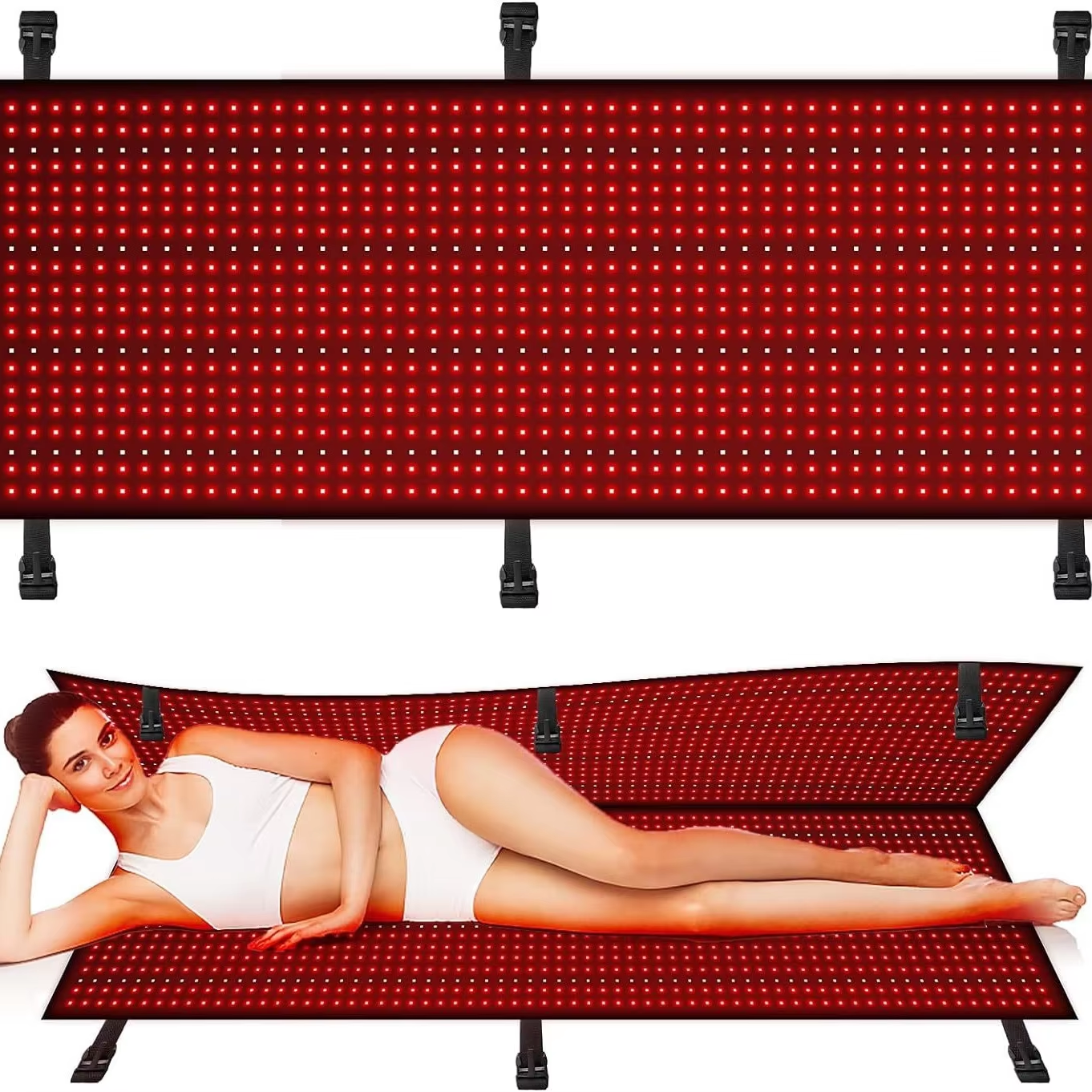 Tapis de luminothérapie rouge de qualité clinique, personnalisable OEM pour cliniques et spas 2
