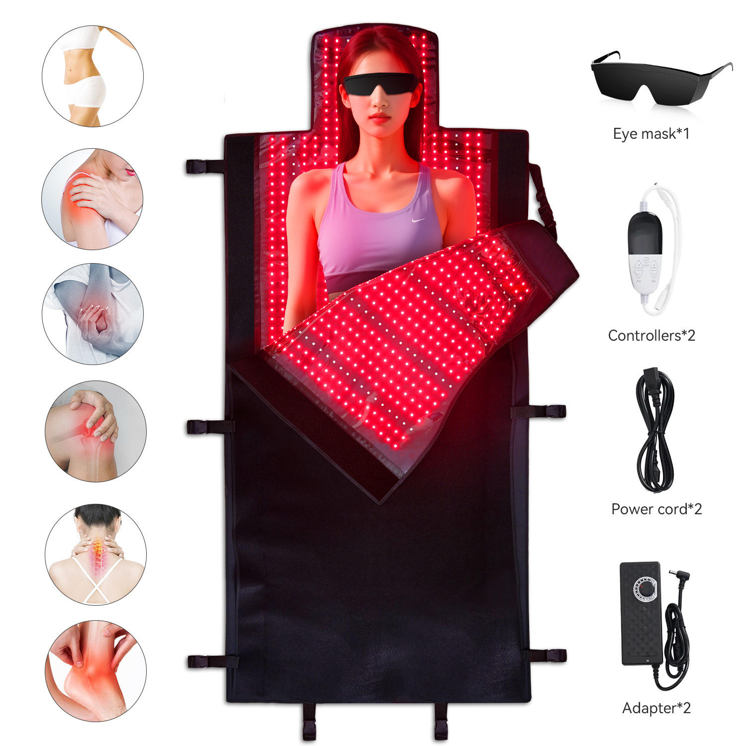 LED 660nm 850nm Red Light Therapy Infrared Sleeping Bag Full Body Home Use Commercial Phototherapy Blanket 1