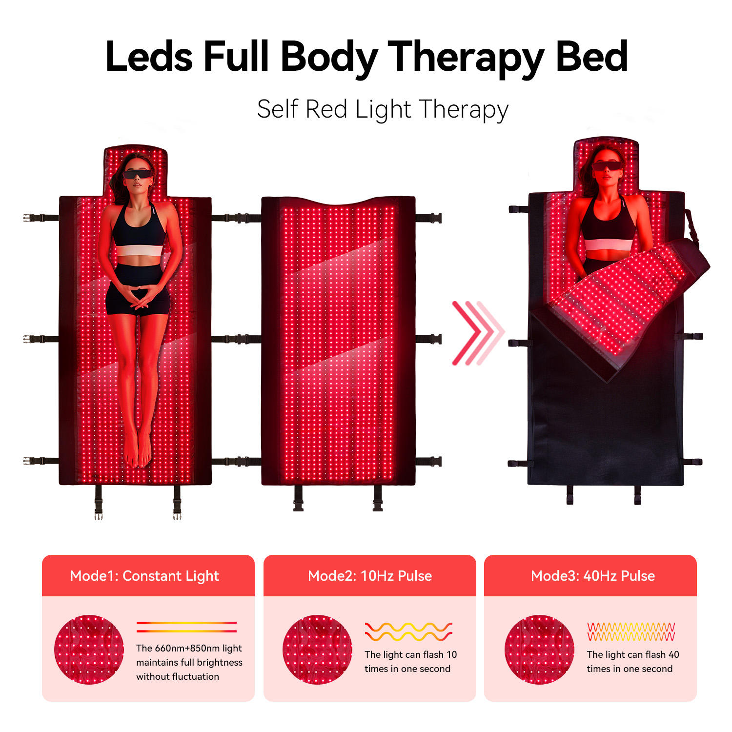 Factory Price Full Body Red Light Therapy for Pain Relief LED Light Bag 660nm 850nm Red Light Therapy Sleeping Bag 2