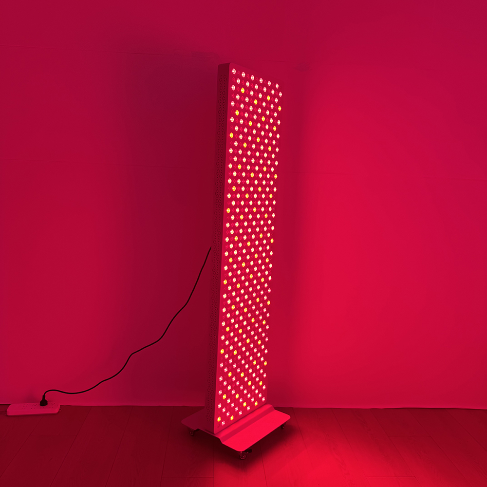 Hot Selling Adjustable Height Mobile Stand Red Light Therapy Panel Wheeled Vertical Stand Red Light Therapy Device 2