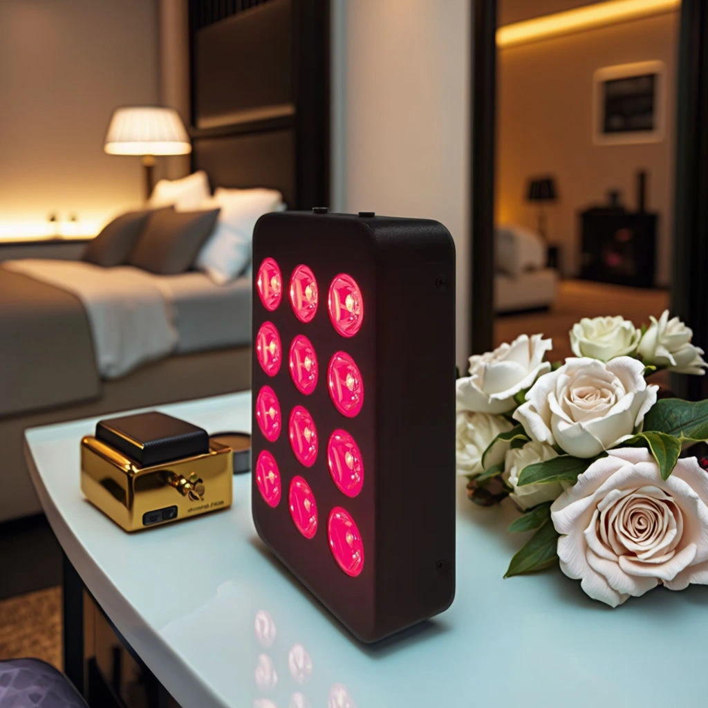 iLUXRED OEM ODM Desktop DualChips Led-lichttherapiemachine Sauna Roodlichtpaneel Infraroodlichttherapie voor schoonheid 1