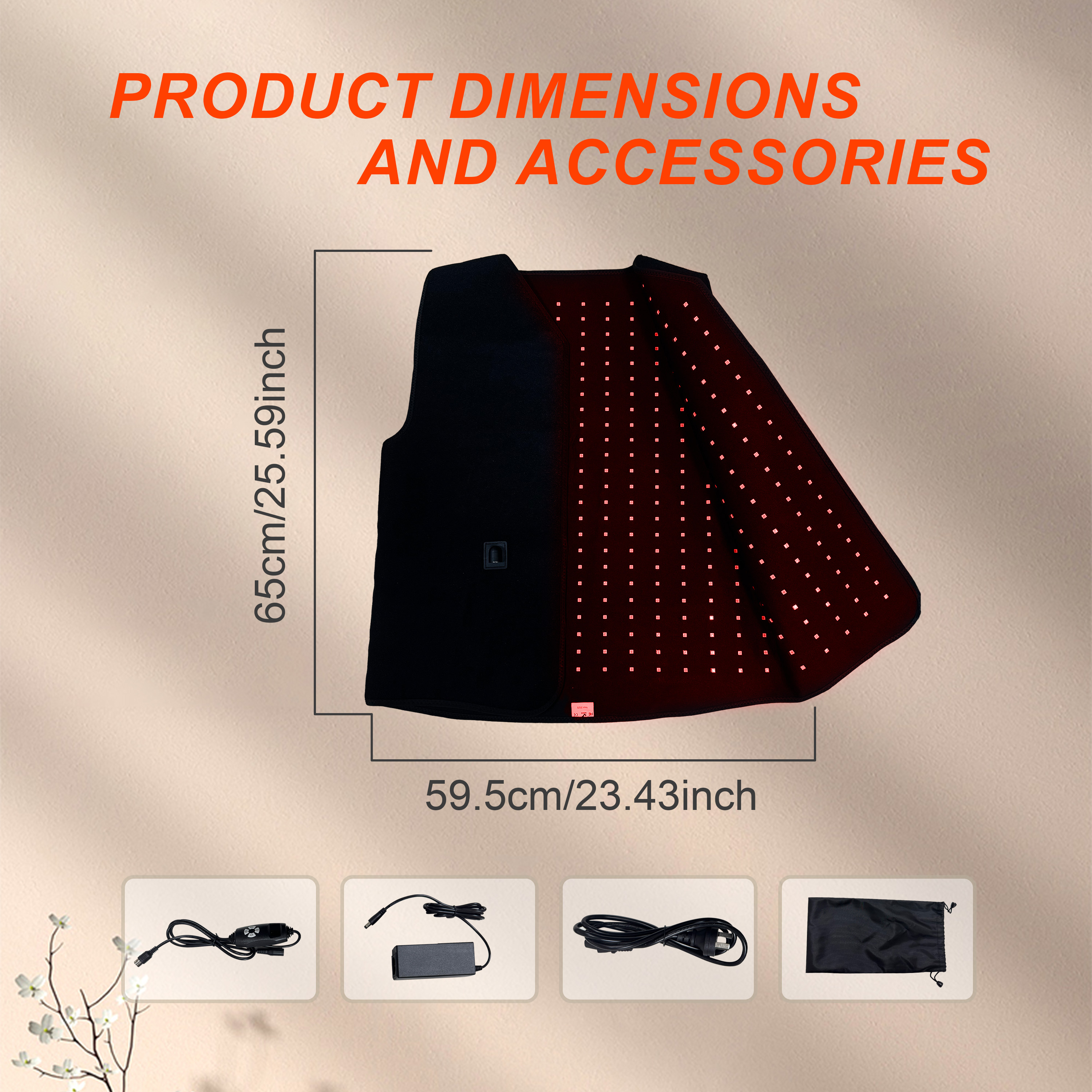ILuxMJ-570-2 660nm 850nm Back Shoulder Pain Relief Red Light Therapy Vest for Body 8