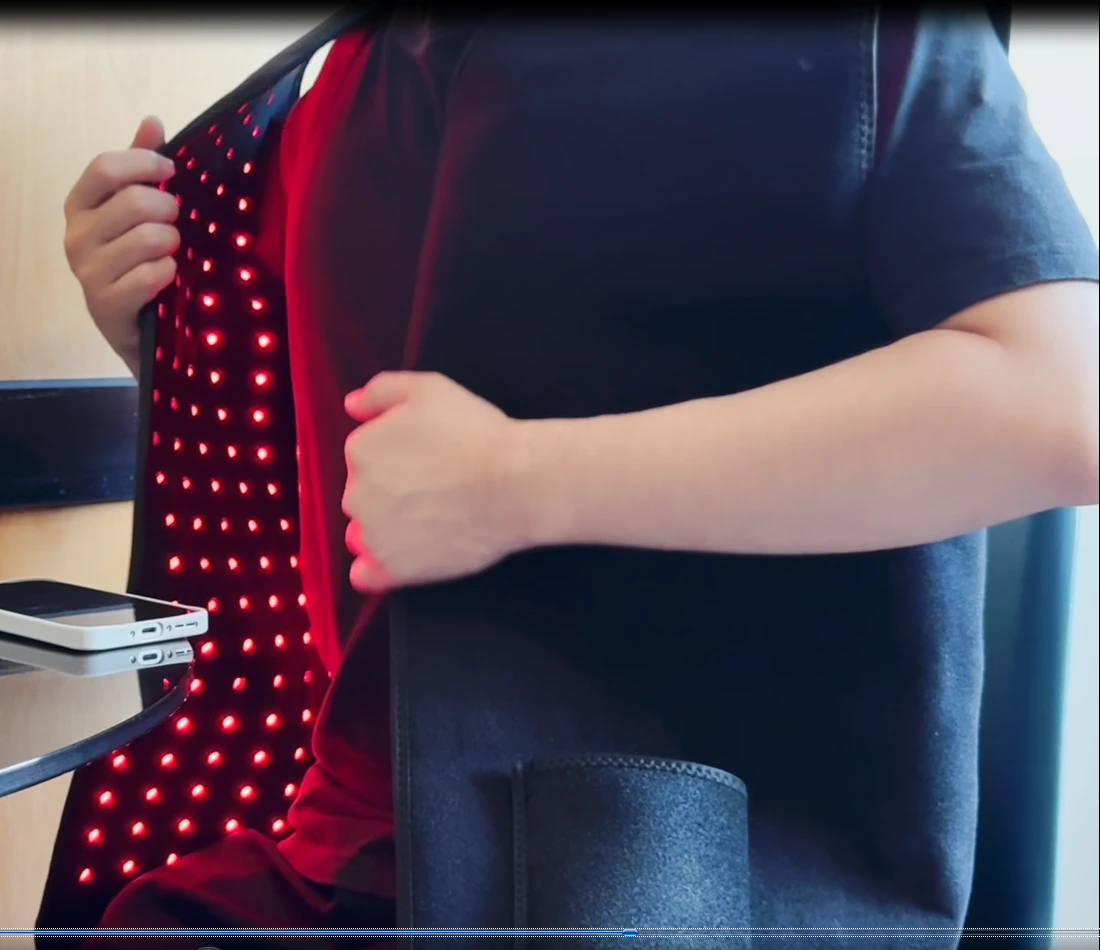ILuxMJ-570-2 660nm 850nm Back Shoulder Pain Relief Red Light Therapy Vest for Body 1