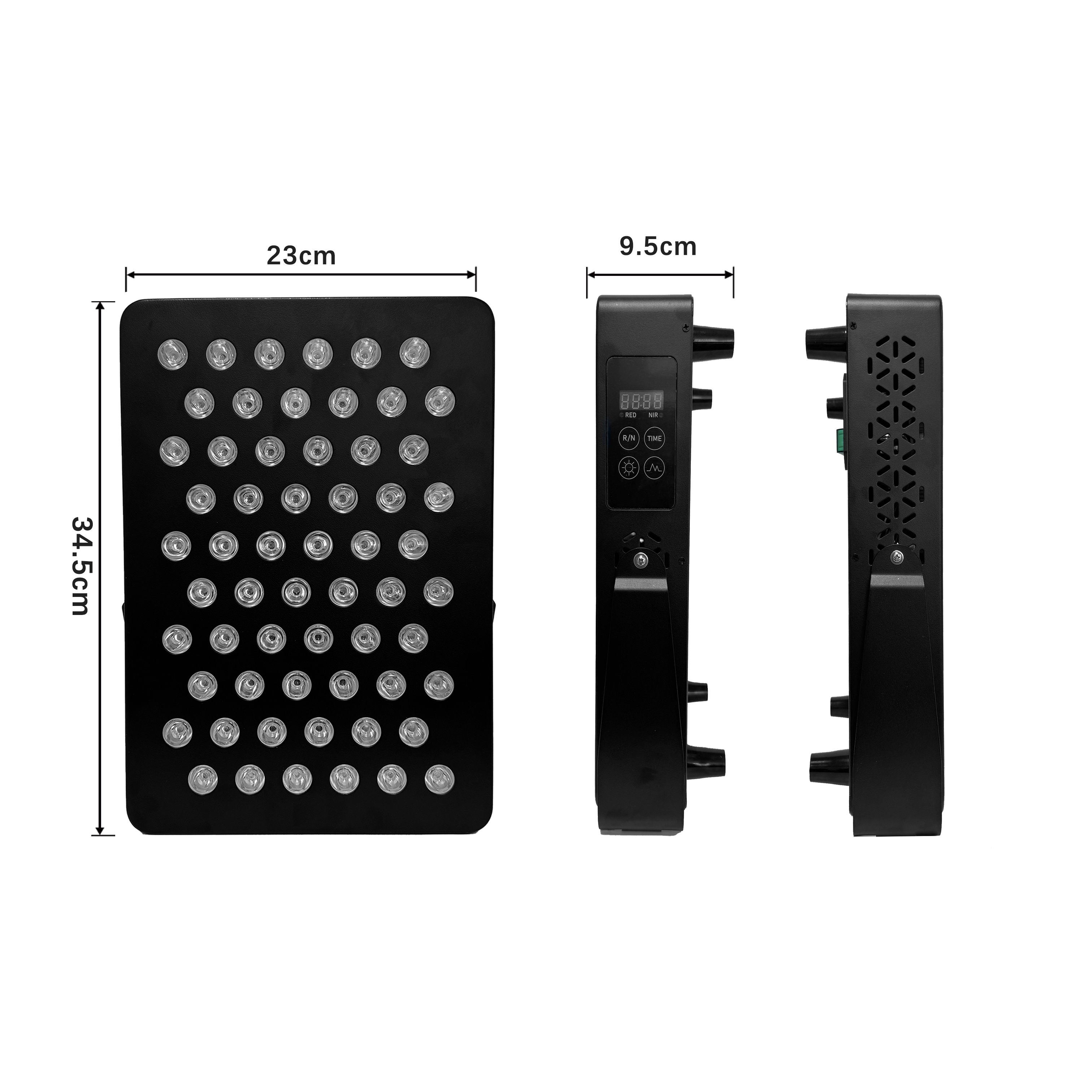 ILUXRED Portable Dual Chips 60PCS LED 5 Wavelengths red light therapy panel with pluse 6