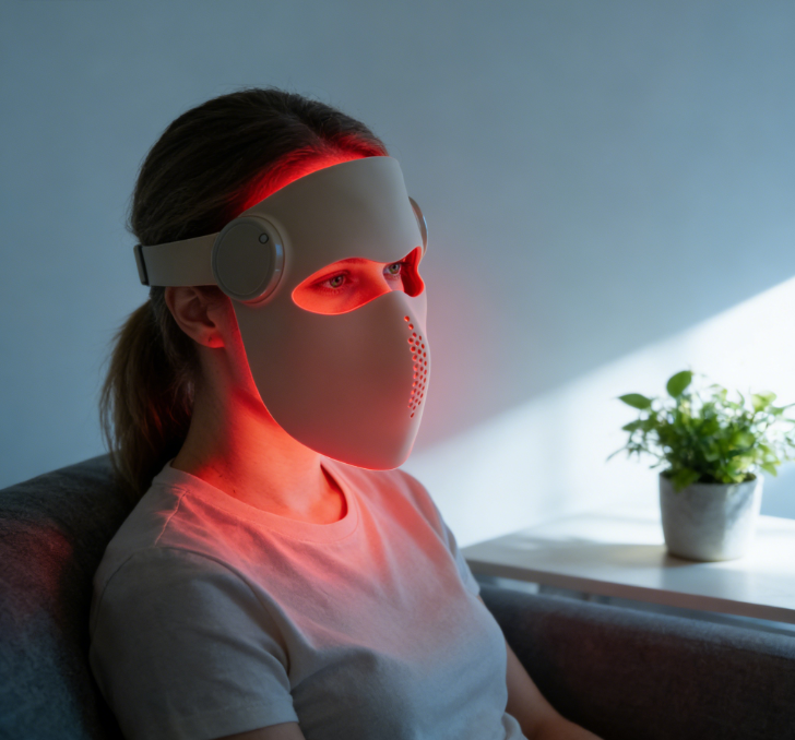 ILUXRED  3D 460nm, 665nm,630nm,850nm ,1064nm Silicone Led Face Mask infrared led light therapy mask red light therapy mask 2
