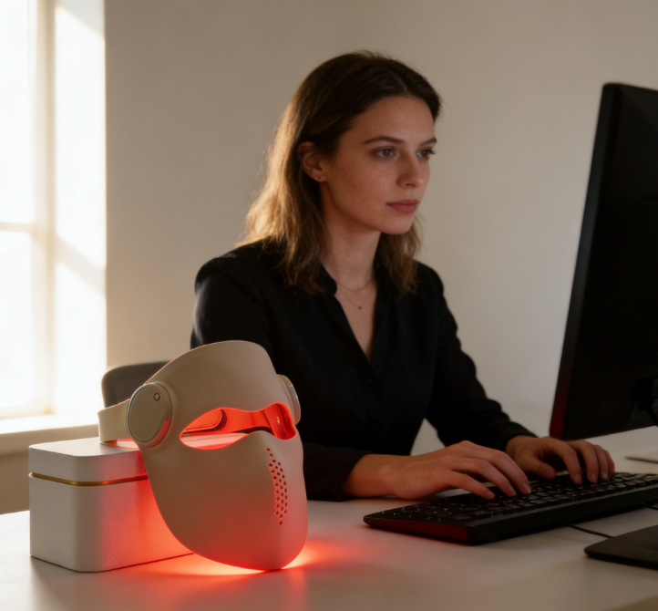 ILUXRED - Nuevo láser inalámbrico 3D de grado médico con 4 longitudes de onda (460 nm, 665 nm, 850 nm y 1064 nm) para terapia de luz roja facial. 2