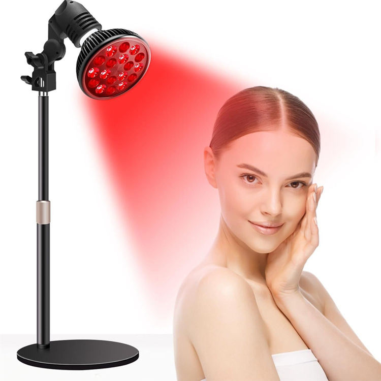 iLUXRED Lámpara portátil de terapia de luz roja PDT de 54 W, 660 nm, 850 nm, 18 bombillas de belleza
