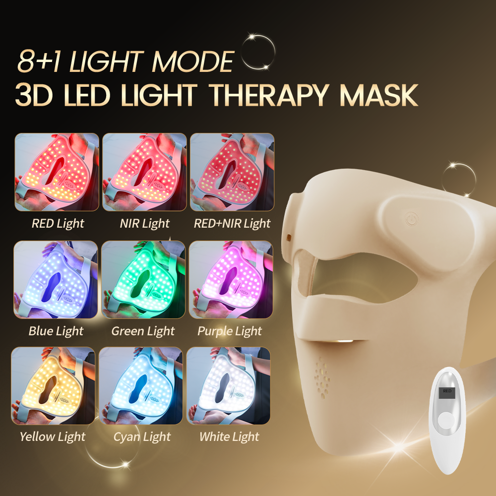 iLUXRED Mask-12 4D LED Infrared Mask Red Light Therapy Mask 4D LED Face Mask 3