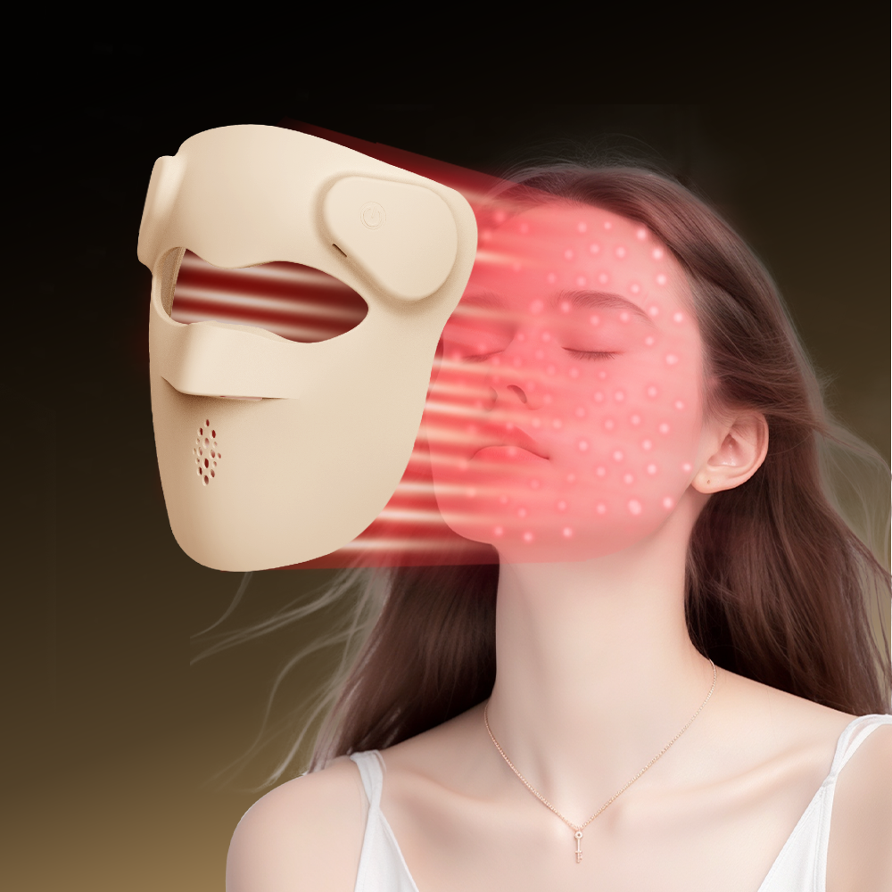 iLUXRED Mask-12 Custom 630nm 850nm 4 Color Infrared Laser Silicone Led Face Masks Light Therapy Facial Red Light Therapy Mask 1