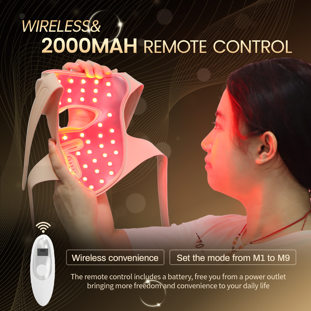 iLUXRED Mask-12 4D LED Infrared Mask Red Light Therapy Mask 4D LED Face Mask 4