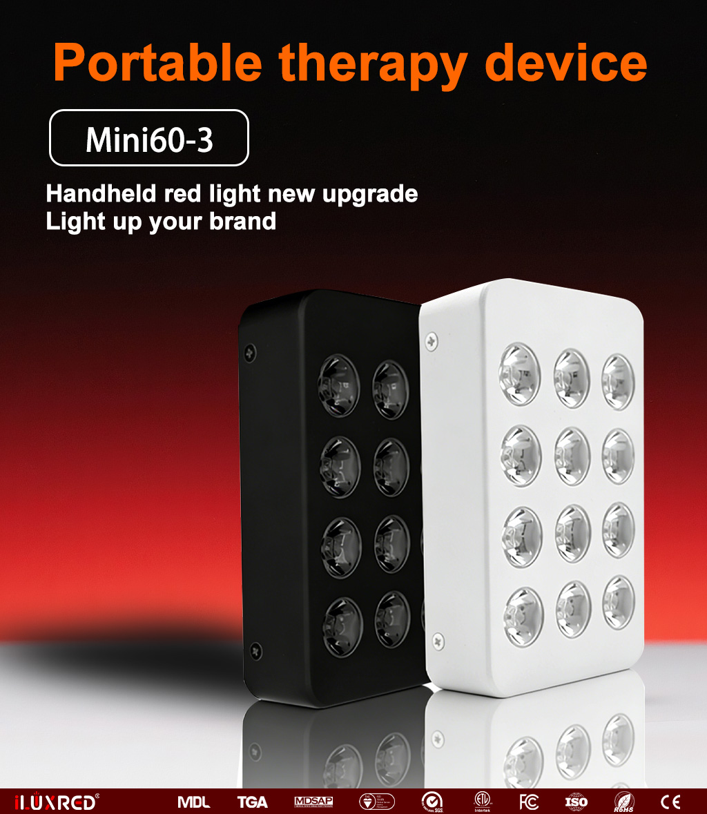 iLUXRED Mini60-3 Handheld PDT Machine OEM ODM Infared Device 660 850nm Infrared Light LED Red Light Therapy Panel Face 3