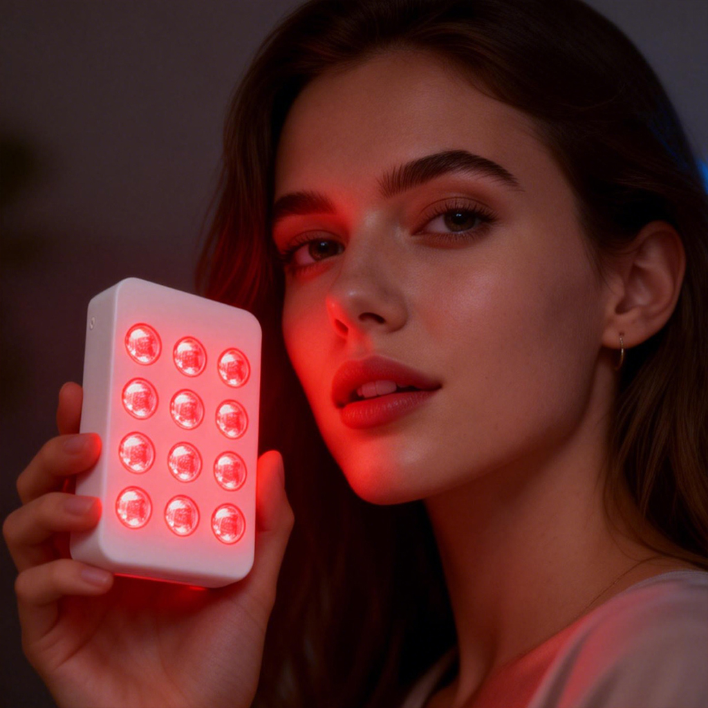 iLUXRED Office Salon New Hand Held Infrared Portable Red Light Therapy Small Panels for Face Treatments Portable Red Light Therapy 2