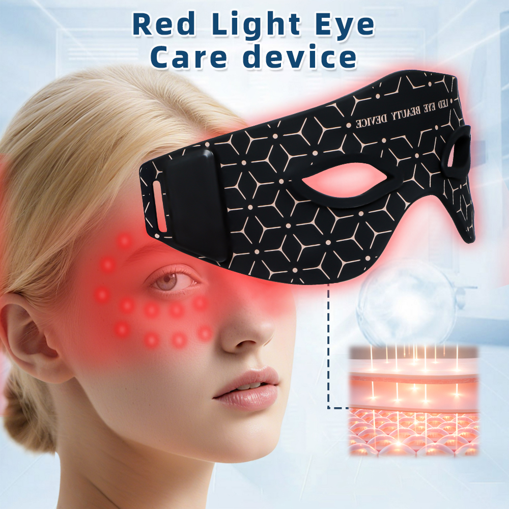 iLUXRED Mask-14 Silicone LED Indicated Red Light Therapy Glasses Eye Wrinkle Reduction Mood Boost Eye Bags Removal Face Target Area Waterproof 4