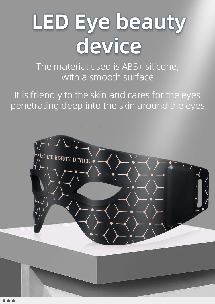 iLUXRED Mask-14 Silicone LED Indicated Red Light Therapy Glasses Eye Wrinkle Reduction Mood Boost Eye Bags Removal Face Target Area Waterproof 2