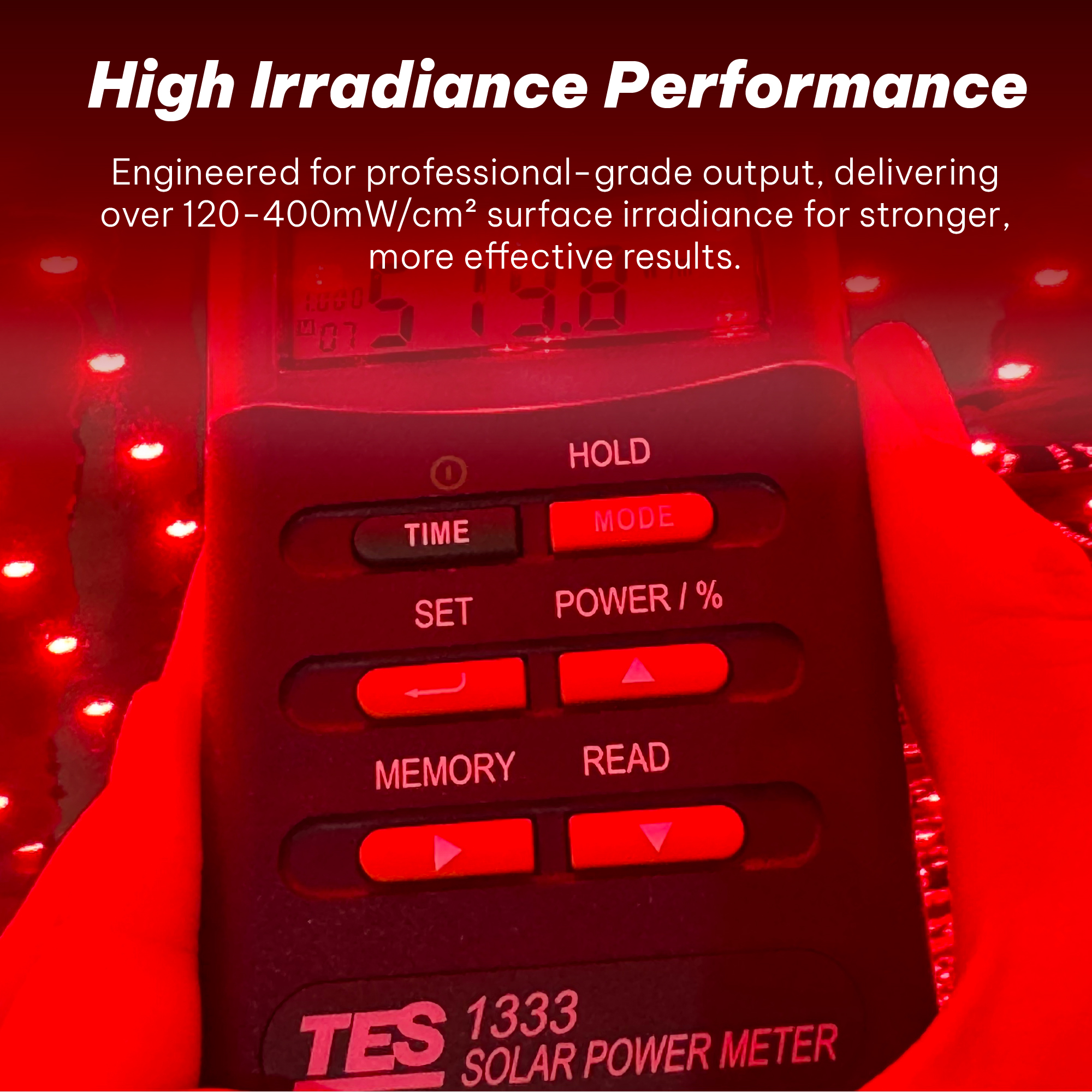 Esterilla de yoga con luz roja y triple chip LED infrarrojo cercano iLUXRED para terapia de luz roja, esterilla de luz roja para cuerpo completo, terapia de luz infrarroja para el hogar. 5