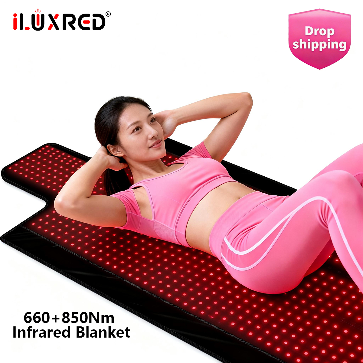 iLUXRED Smart Auto-Timer heated red light blanket red light sauna blanket full body red light therapy blanket For SPA Salon Equipment 2