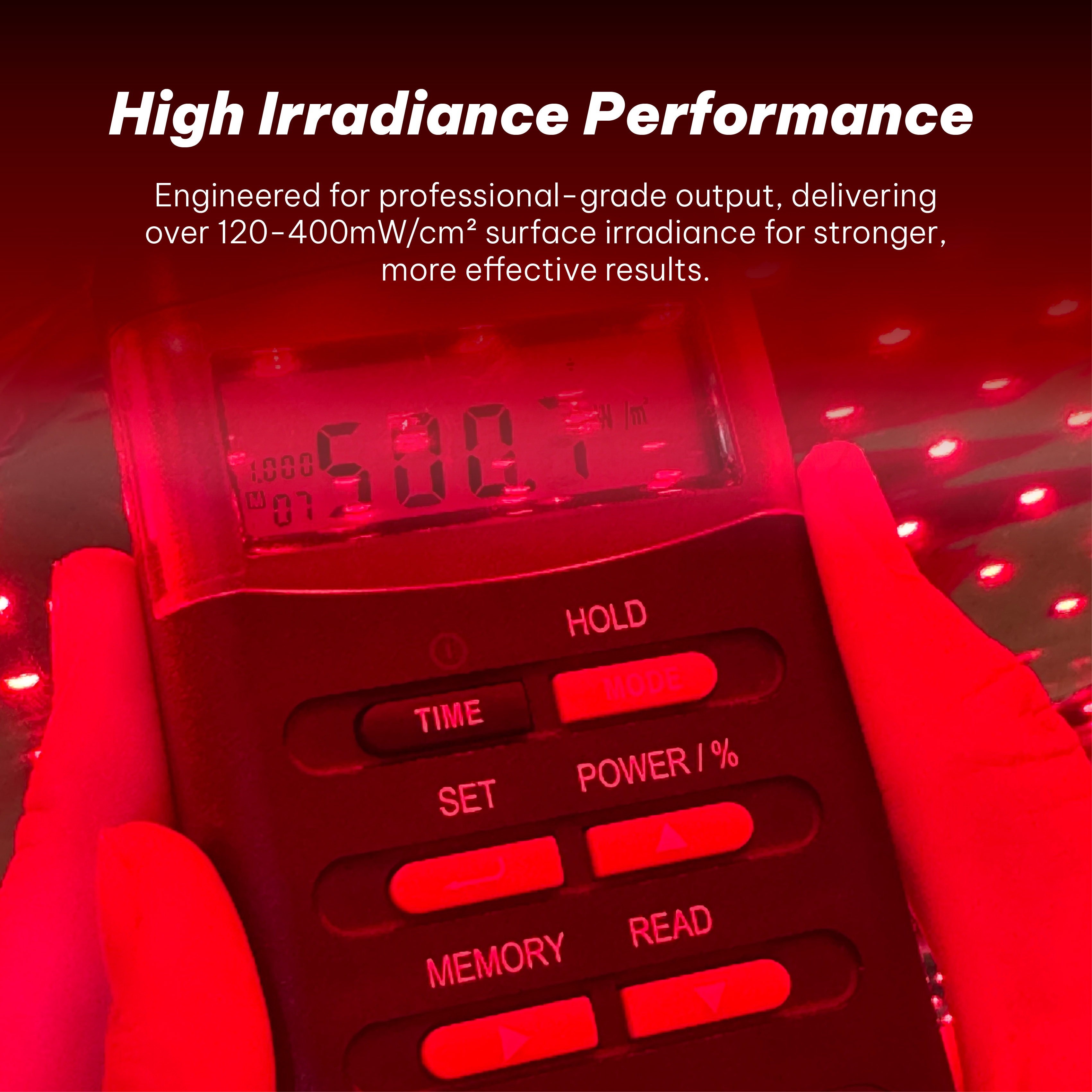 Manta de terapia de luz roja pulsada iLUXRM-2576 para cuerpo completo, 10 Hz, 40 Hz, alivio del dolor, 660 nm, 850 nm, LED, bolsa de dormir con terapia de luz roja 8