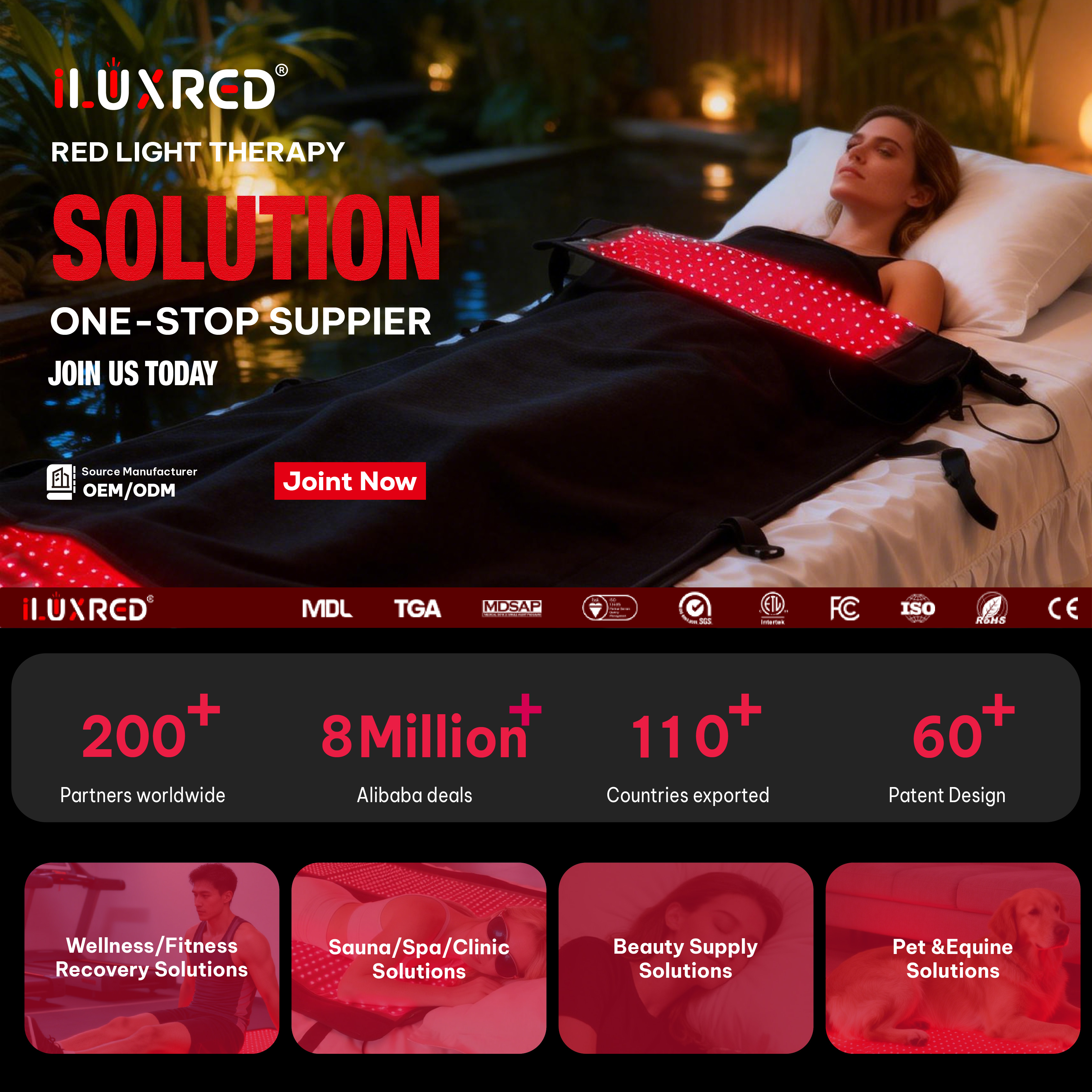 Manta de terapia de luz roja pulsada iLUXRM-2576 para cuerpo completo, 10 Hz, 40 Hz, alivio del dolor, 660 nm, 850 nm, LED, bolsa de dormir con terapia de luz roja 3