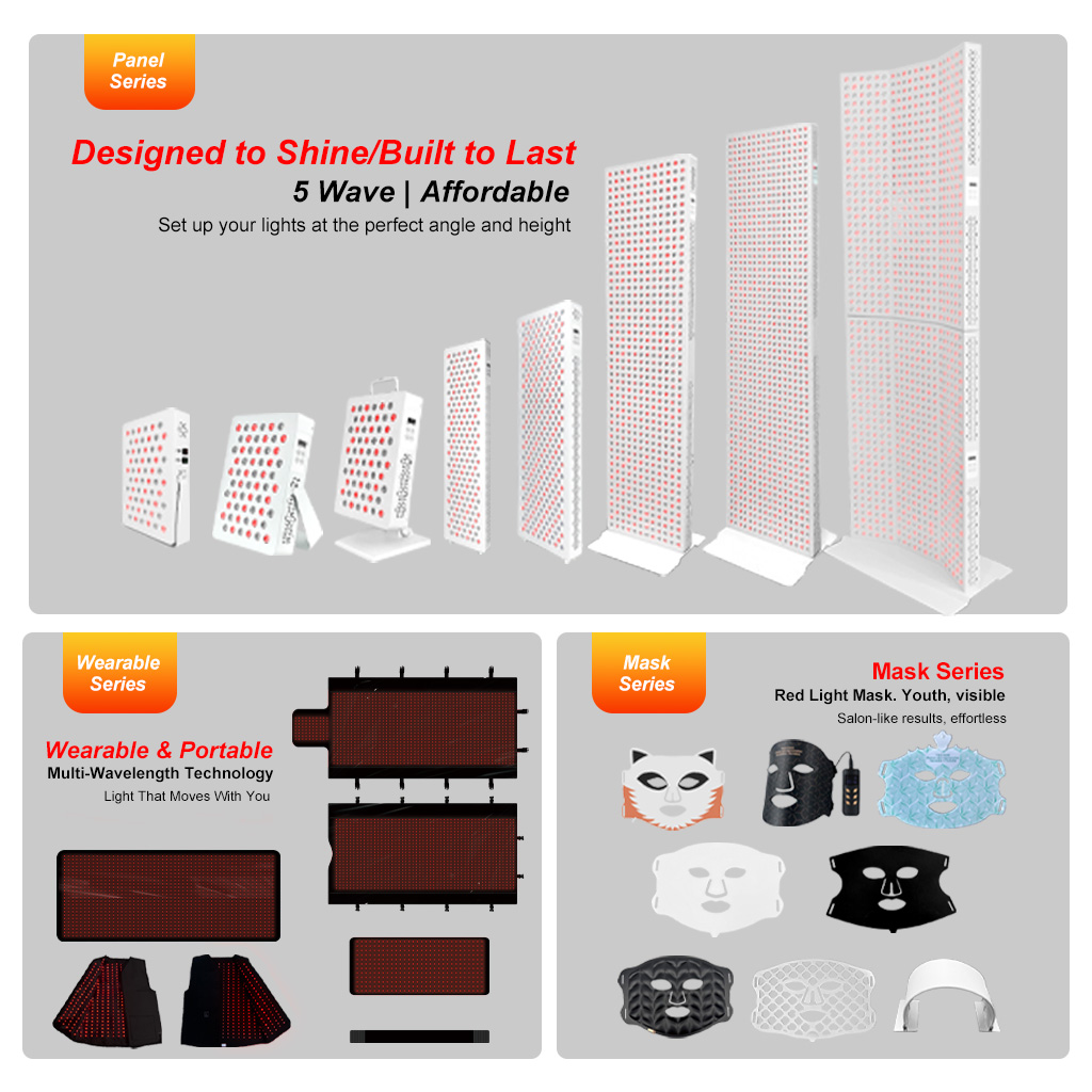 iLUXRED OEM/ODM 60leds 300W Infared Device Music Relaxed Red Light Therapy Panel Infrared Led Full Body Device For Skin Body Care 6