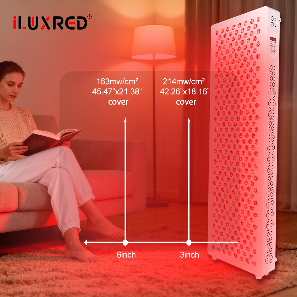 iLUXRED Infrared Therapy 1500W 660Nm 850Nm Red Light Therapy Panel With 308 Leds Clinical Grade for Beauty 8