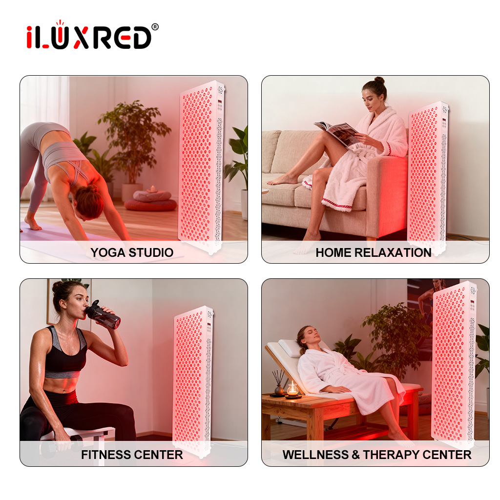 iLUXRED Infrared Therapy 1500W 660Nm 850Nm Red Light Therapy Panel With 308 Leds Clinical Grade for Beauty 9