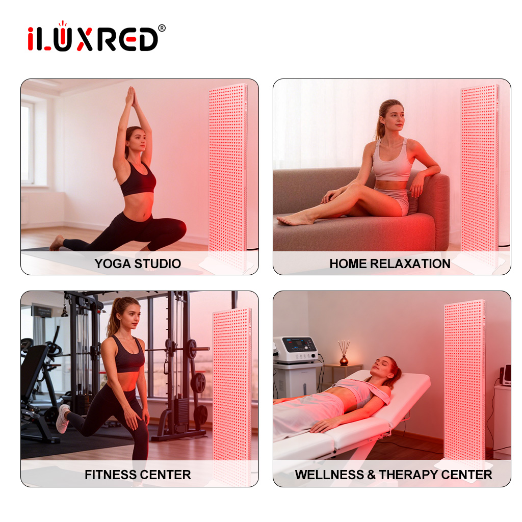 iLUXRED 5000W Lámpara de terapia de luz LED de cuerpo completo con panel de luz roja para uso doméstico 9