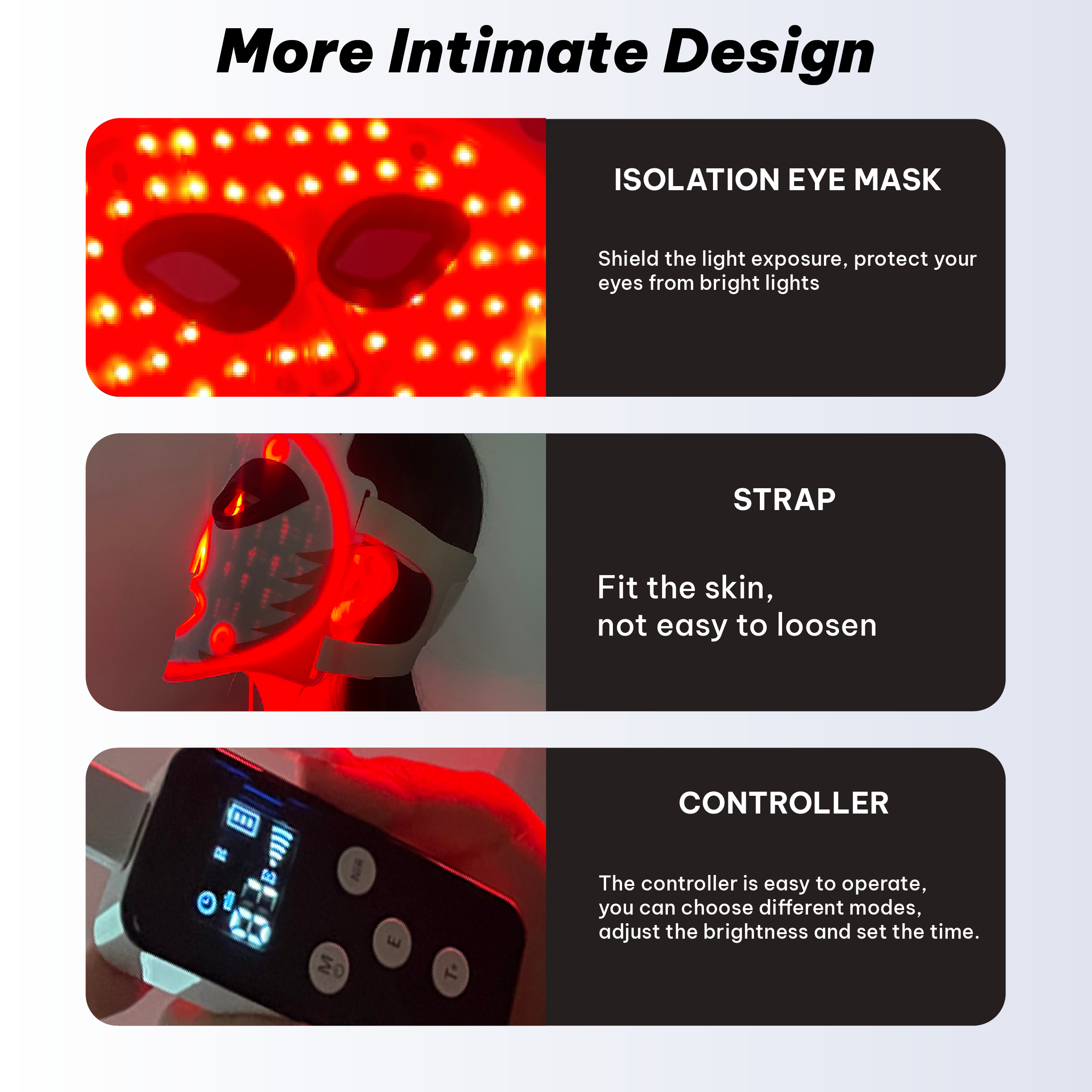 ILUXRED 276 lights  Trending Home Use Beauty Equipment Silicone LED Facial Mask Red Light Therapy Face Mask for Skin Care 8
