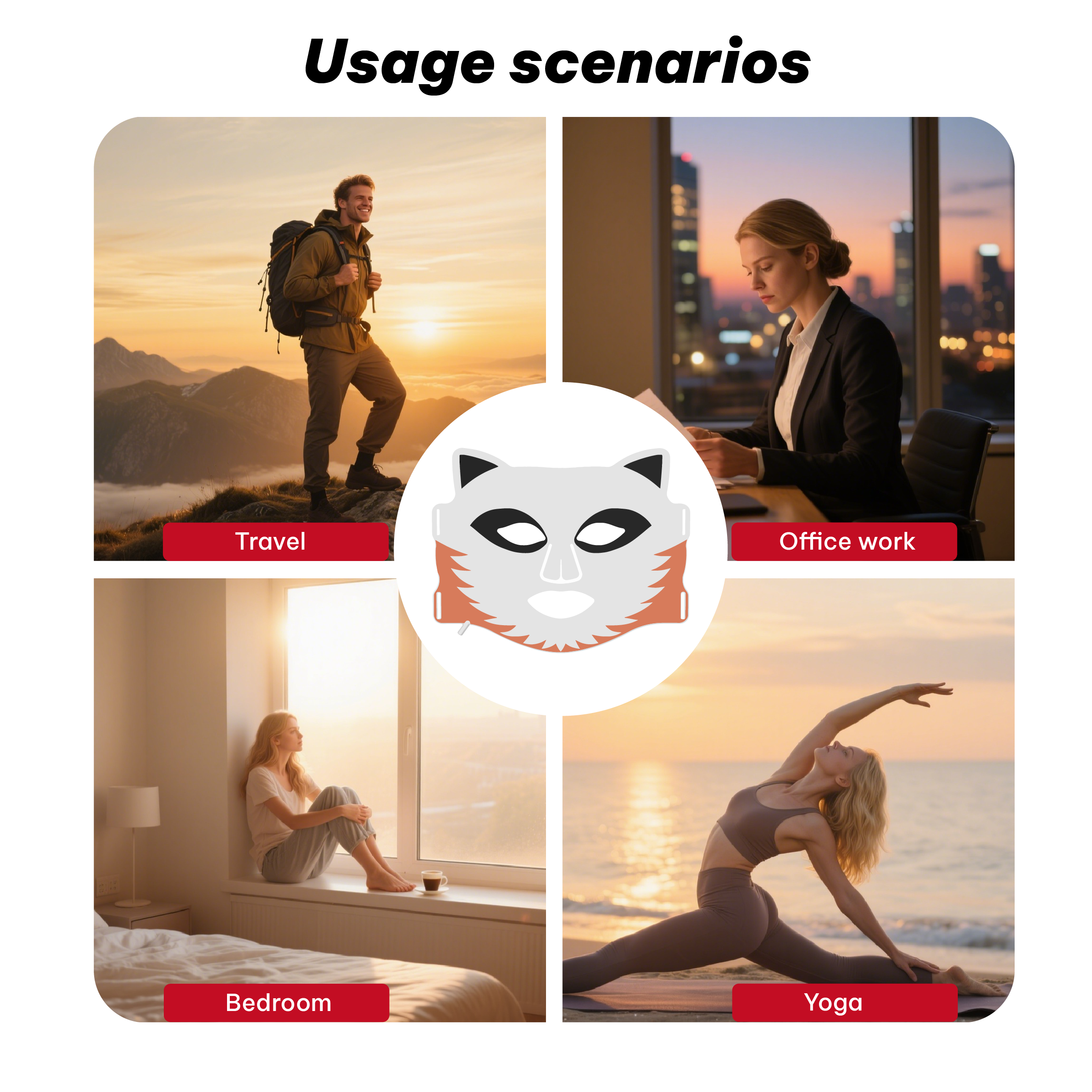 ILUXRED 276 lights  Trending Home Use Beauty Equipment Silicone LED Facial Mask Red Light Therapy Face Mask for Skin Care 10