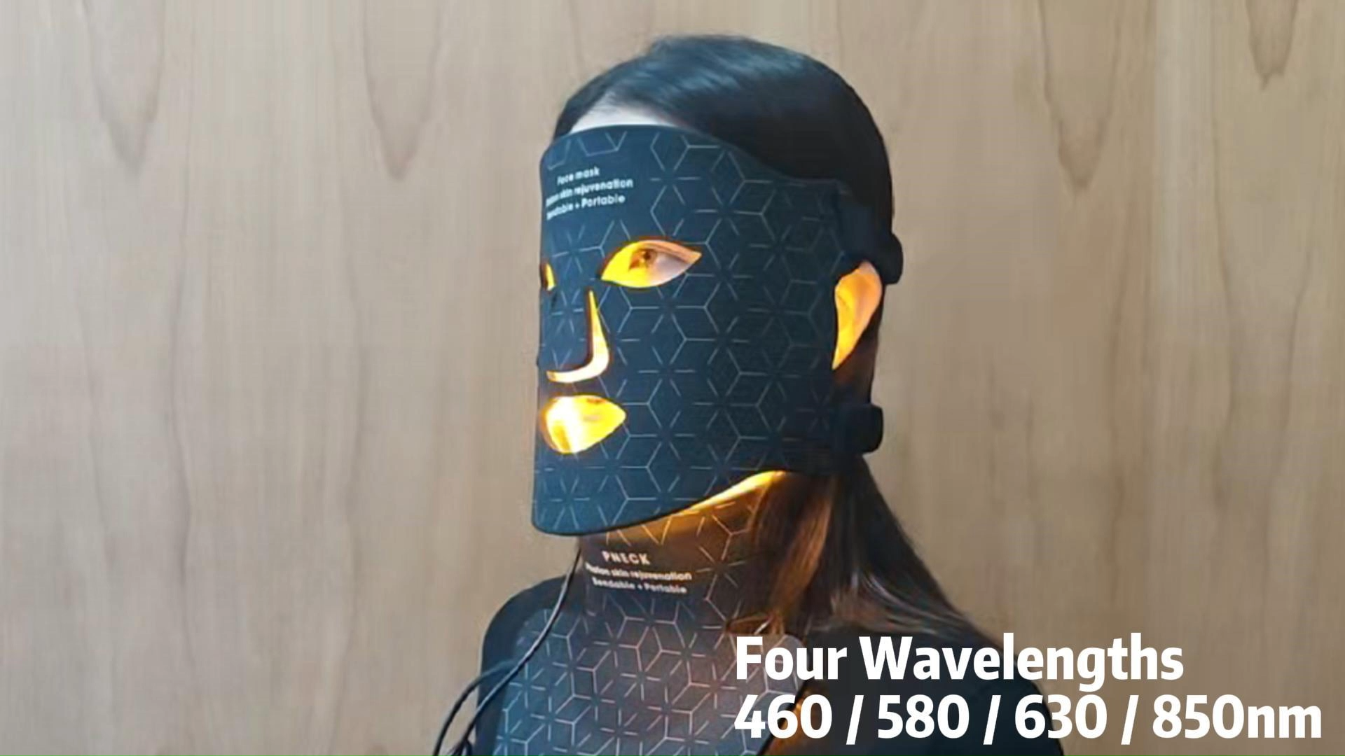 ILUXRED  Custom 460nm 580nm  630nm  850nm 4 Color Infrared Laser Led Masks Light Therapy Facial Beauty Red Light Therapy Mask Led Face Mask 1