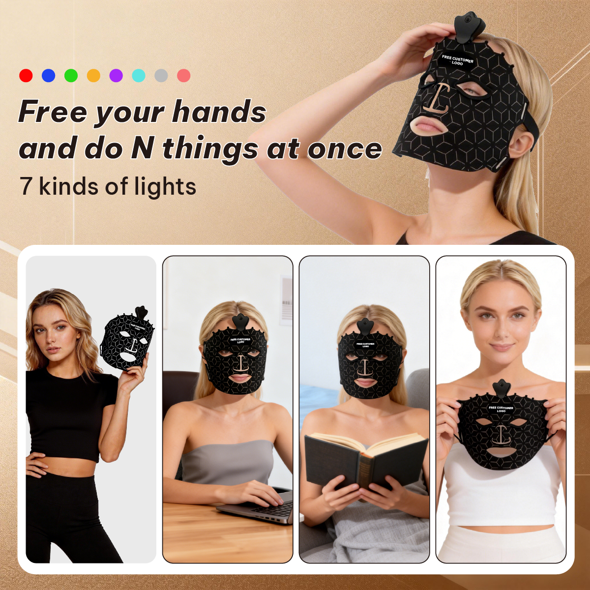 ILUXRED FDA Cleared Mask04 Silicone Red Light Therapy Mask Manufacturer 7