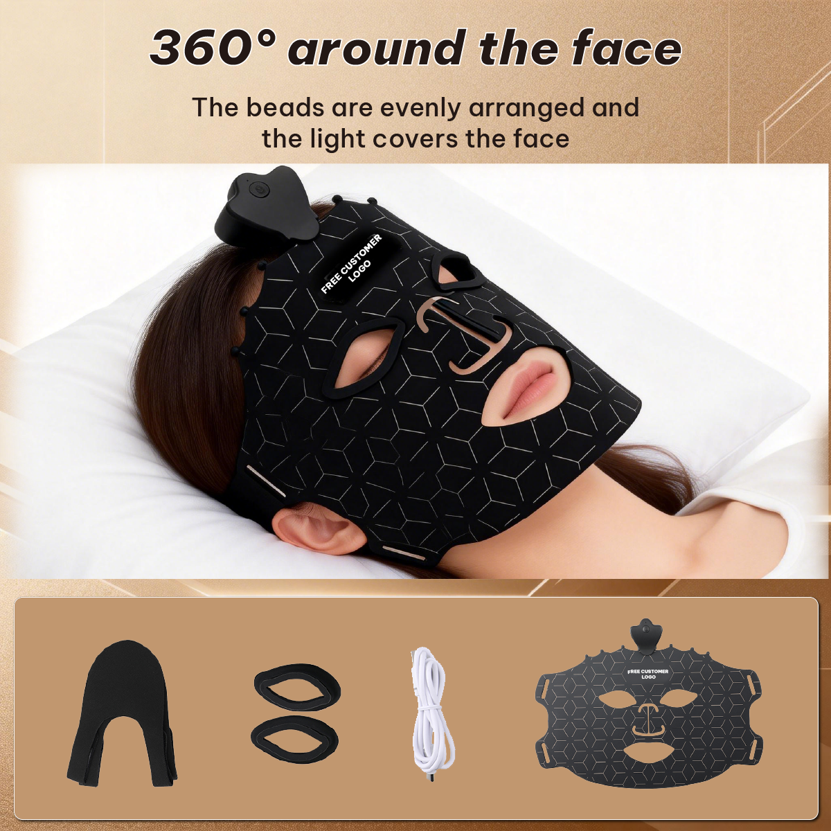 ILUXRED FDA Cleared Mask04 Silicone Red Light Therapy Mask Manufacturer 10