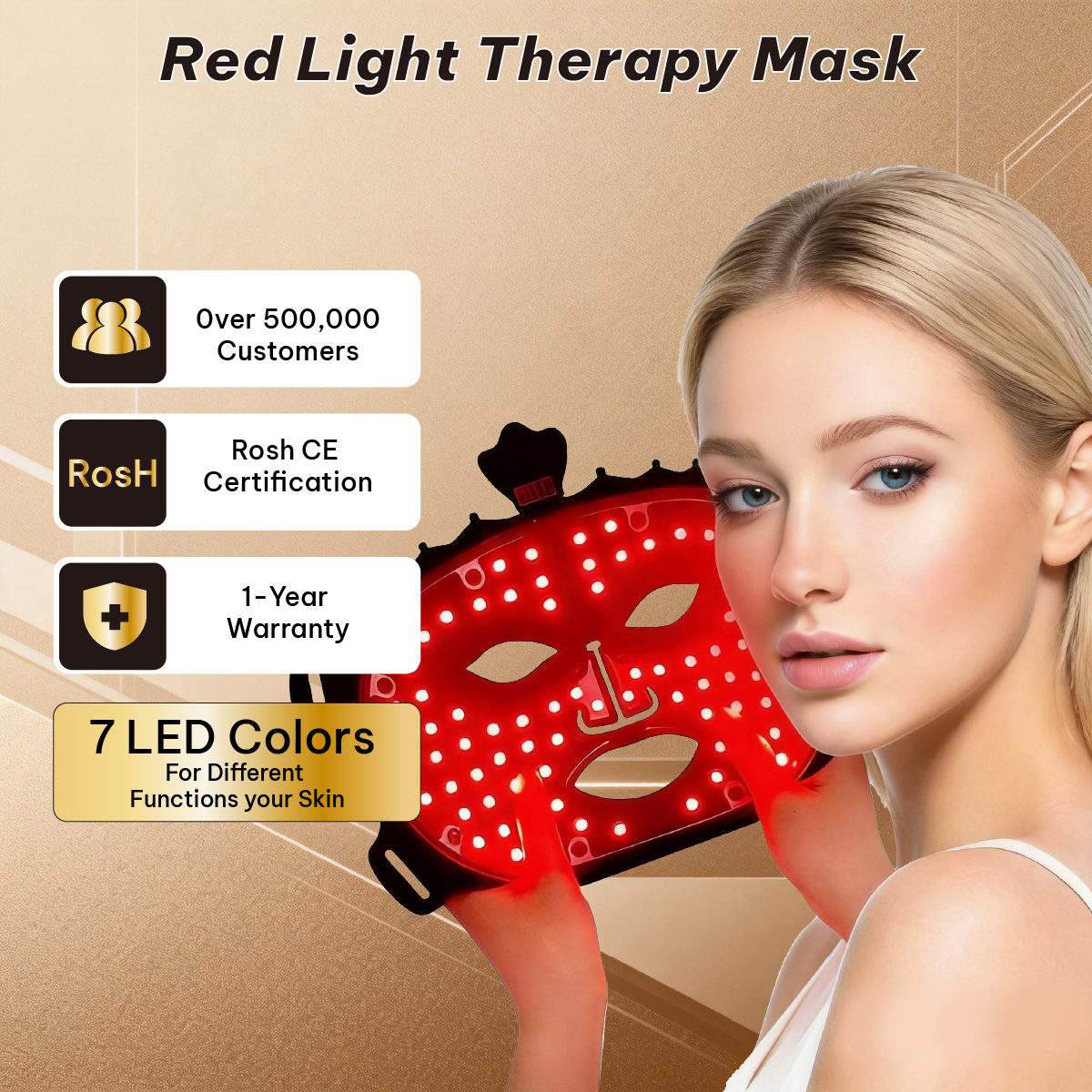ILUXRED FDA Cleared Mask04 Silicone Red Light Therapy Mask Manufacturer 6