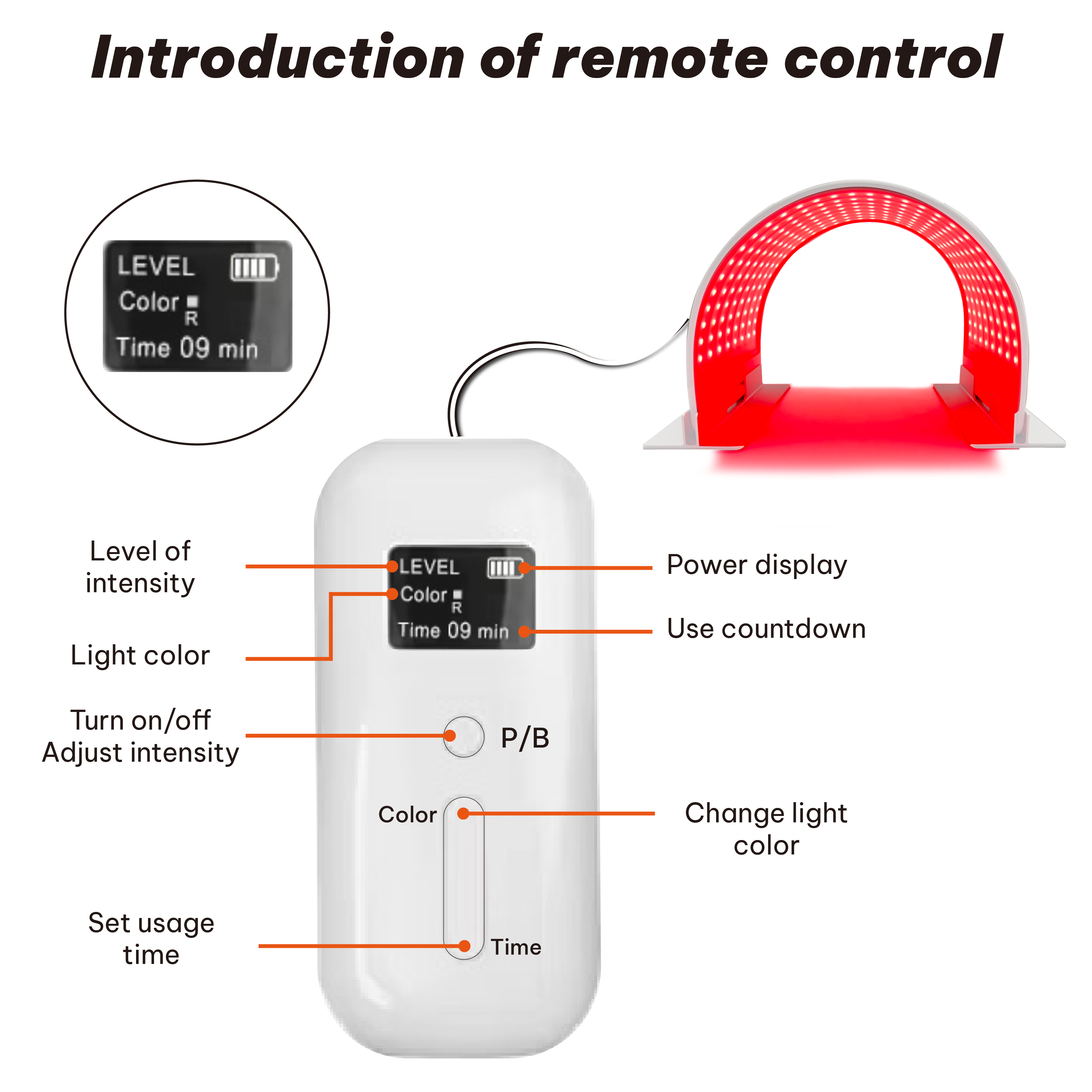 Mascarilla facial de terapia de luz roja iLUXRED - Aprobada por la FDA - Mascarilla de terapia de luz LED de 7 colores 9