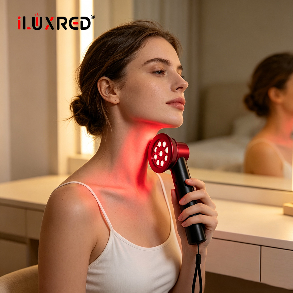 iLUXRED SD-04 Varita de terapia de luz roja LED Dispositivo portátil de terapia de luz infrarroja 630nm 660nm 850nm para rostro y cuerpo 2