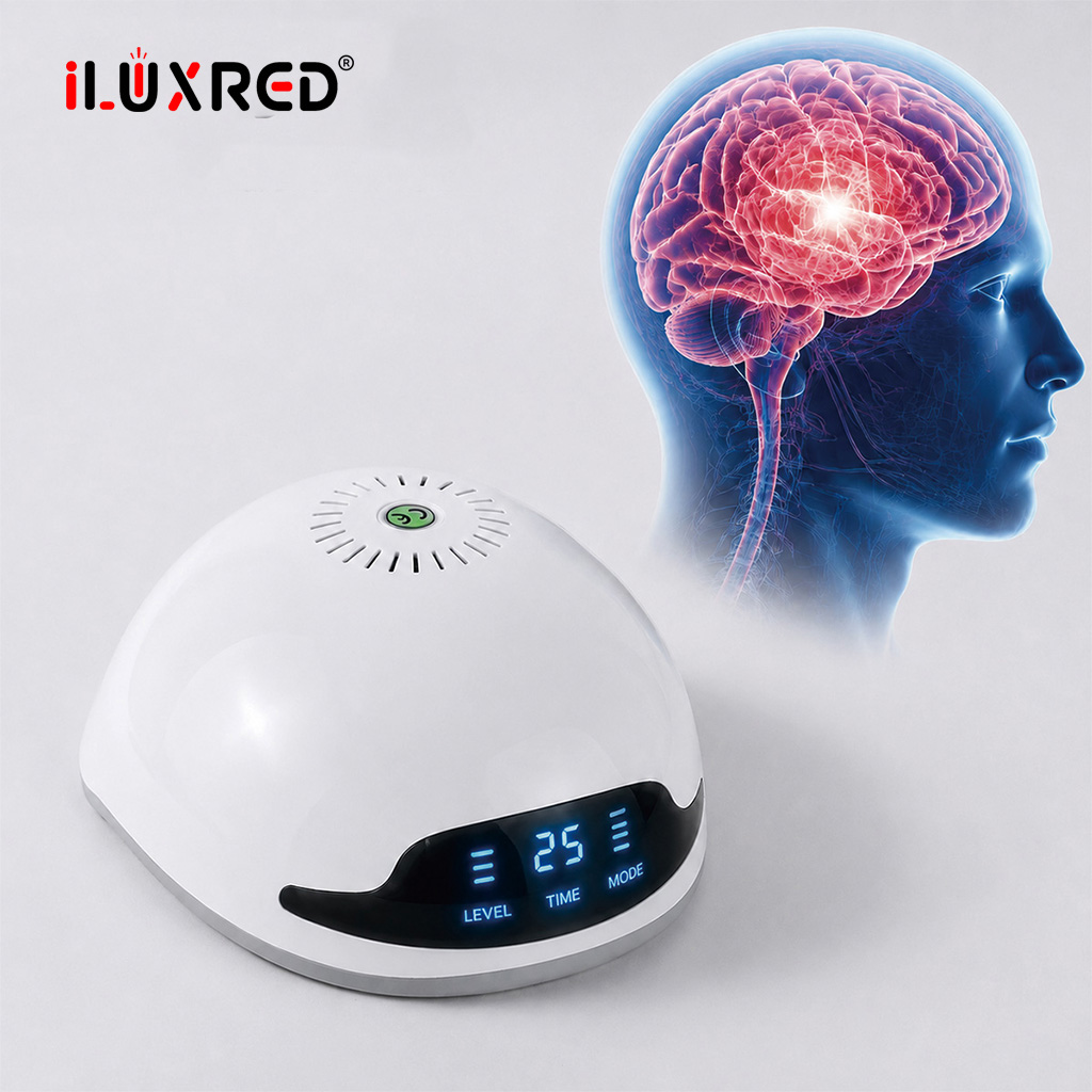 iLUXRED OEM ODM HG90PRO Red Light Therapy Cap LED Hair Growth Helmet Red Light Hair Therapy Hat Hair Care Device 2